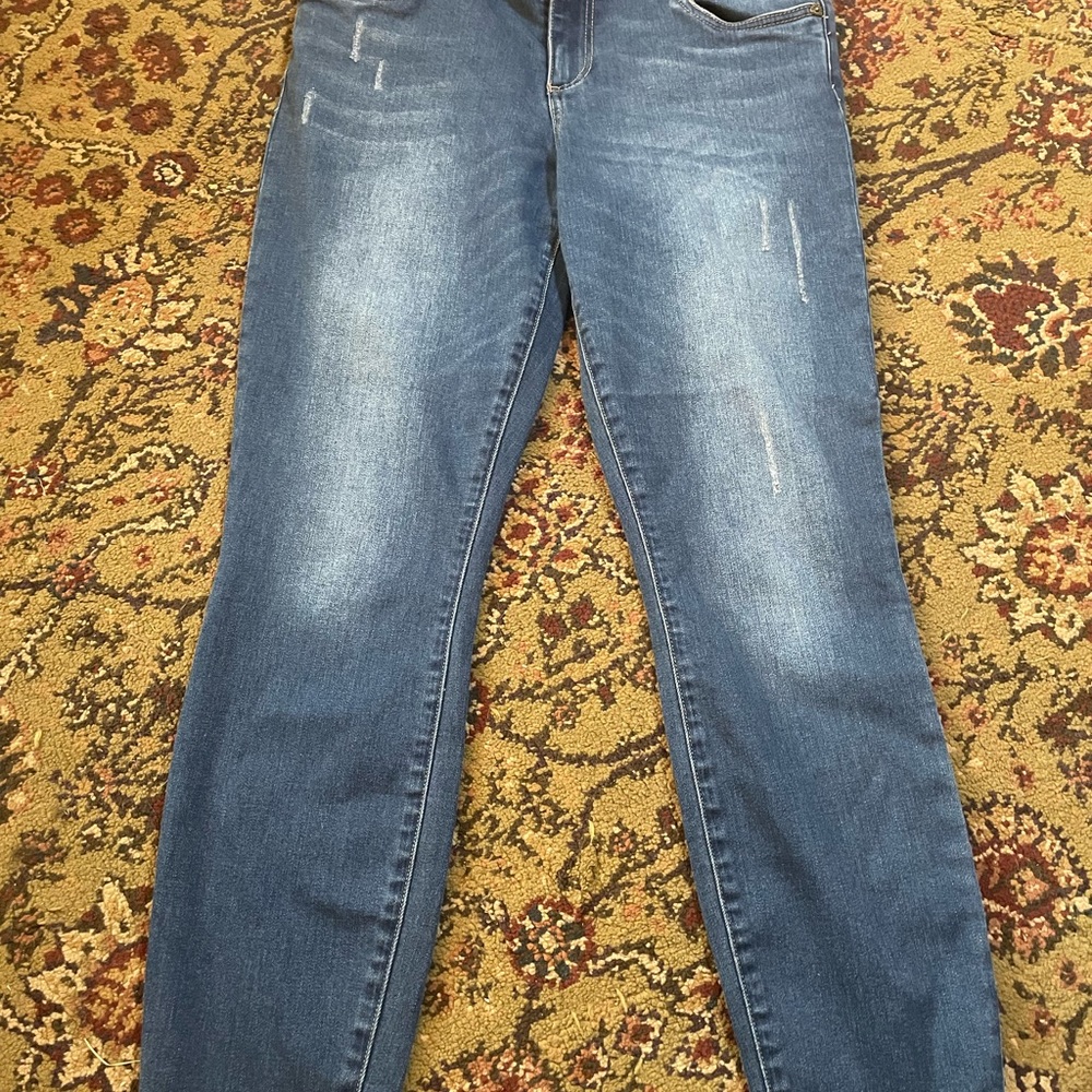 Kut from Kloth Light Distressed Ankle Jeans
